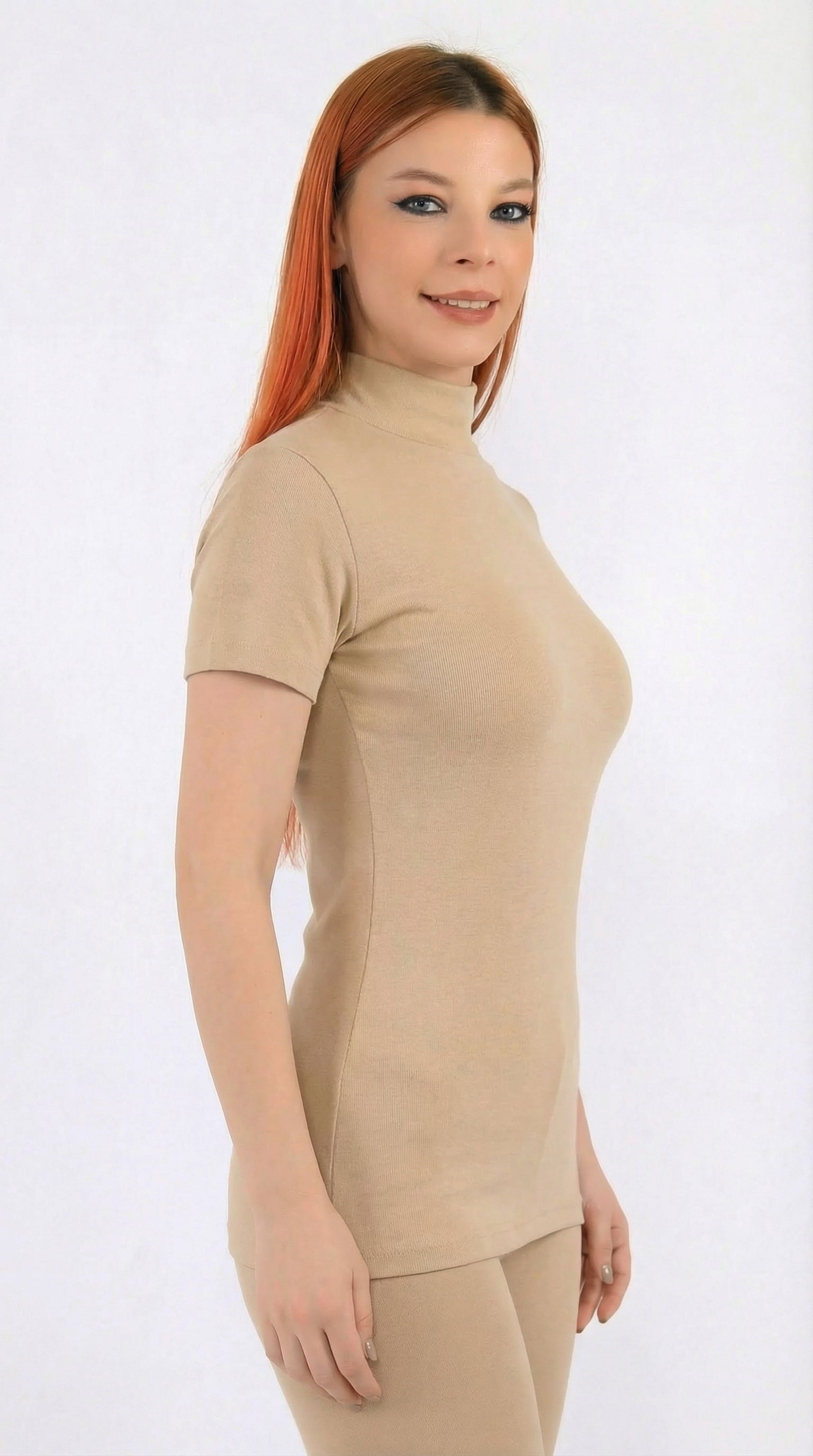 هاي كول نسائي نص كم قطن