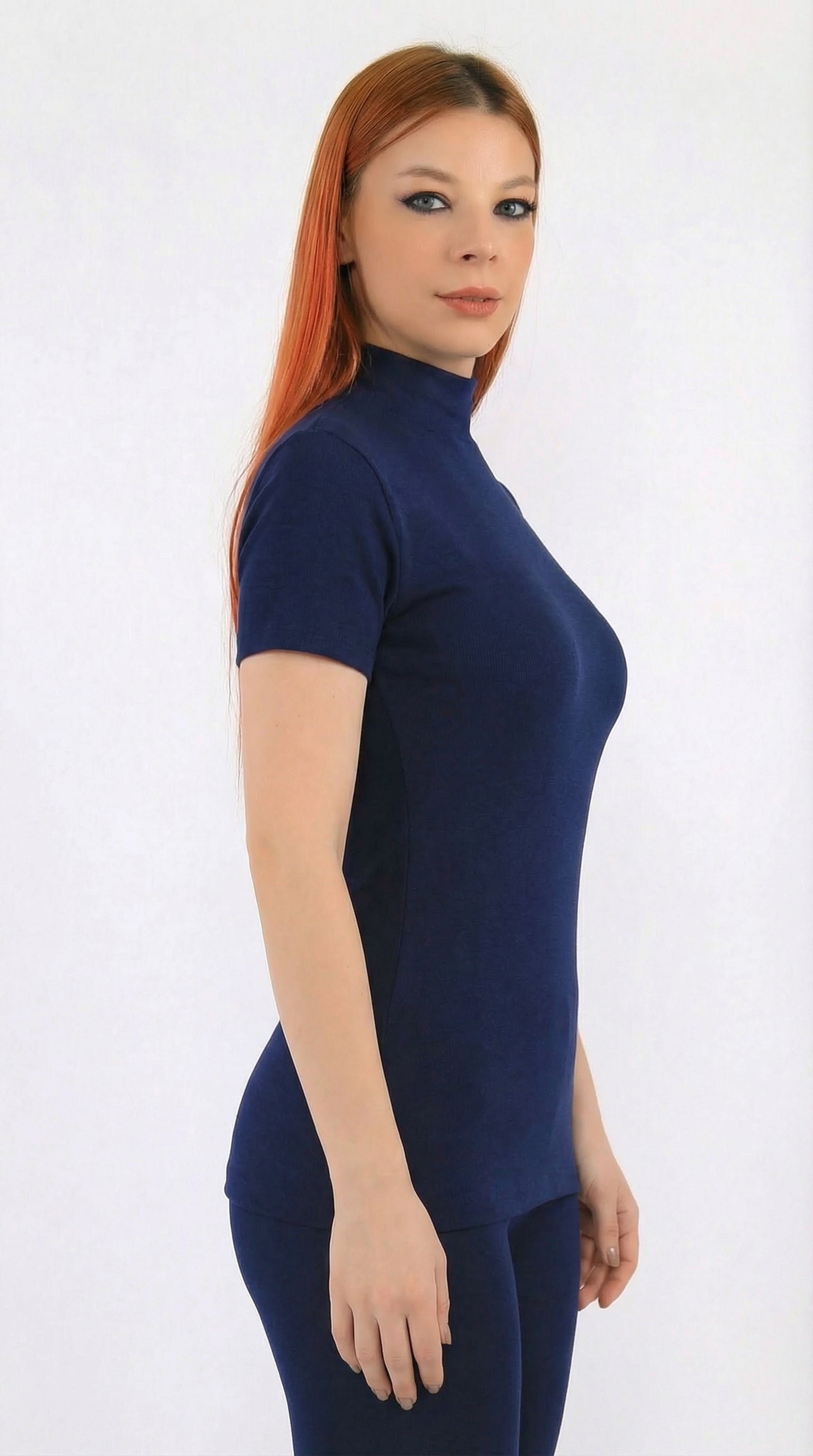 هاي كول نسائي نص كم قطن