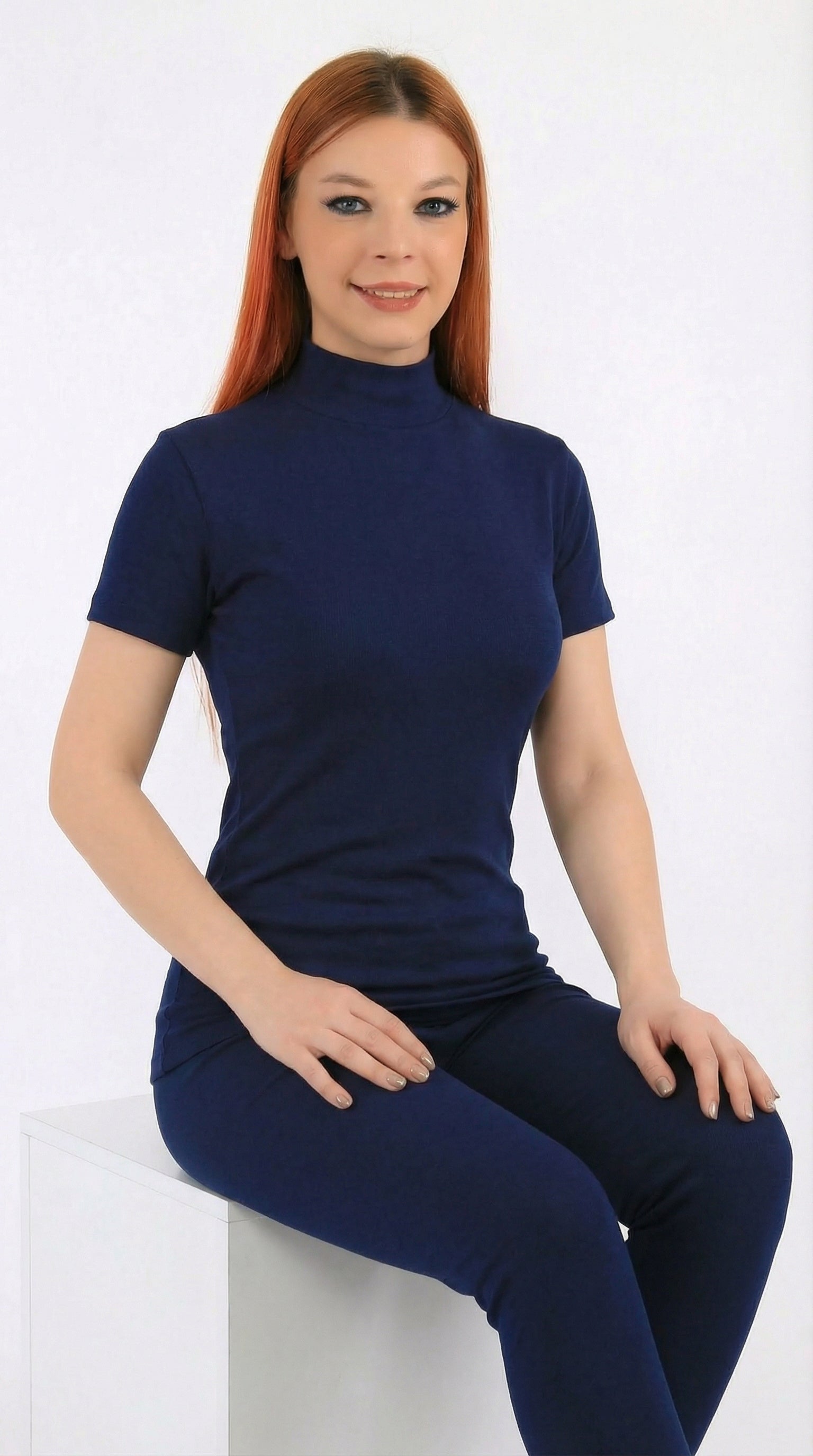 هاي كول نسائي نص كم قطن