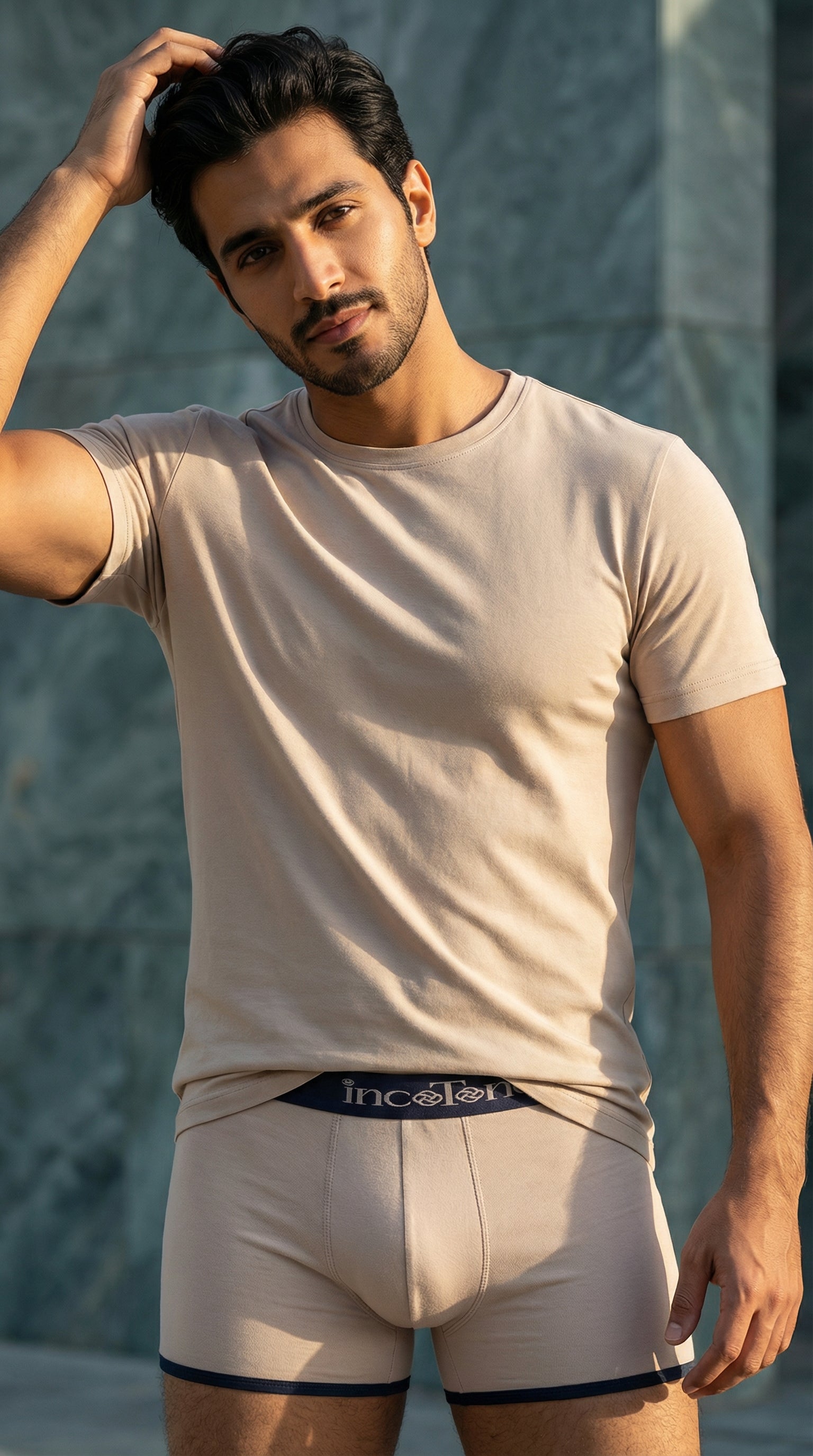 فانيلة رجالي نص كم قطن 100%