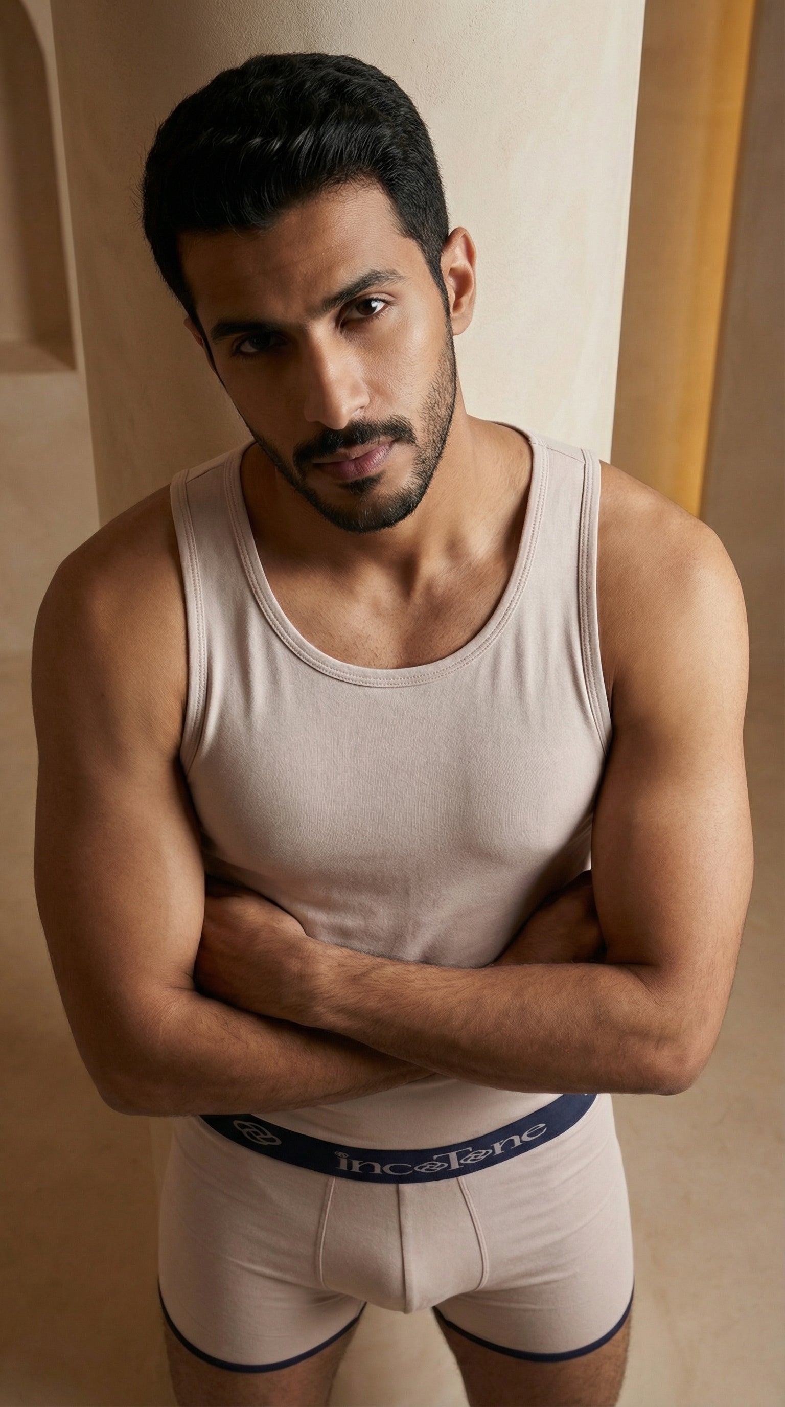 فانيلة رجالي حمالات قطن مريح