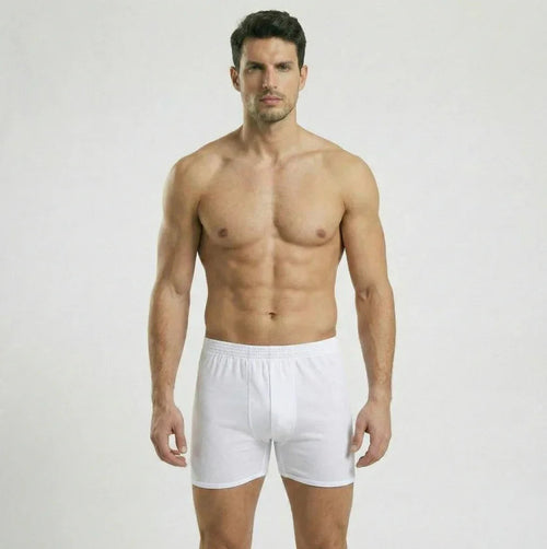 شورت داخلي رجالي أبيض قطن