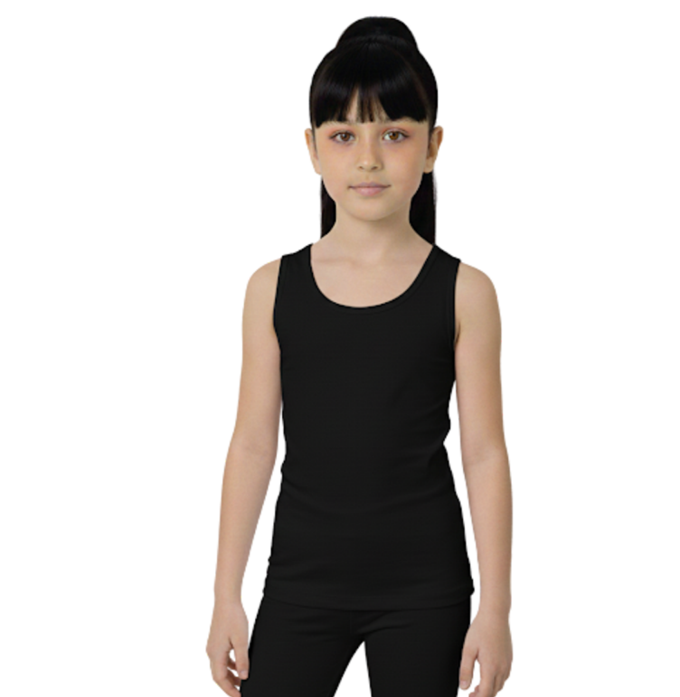 فانيلة بناتي بدون أكمام قطن مريح