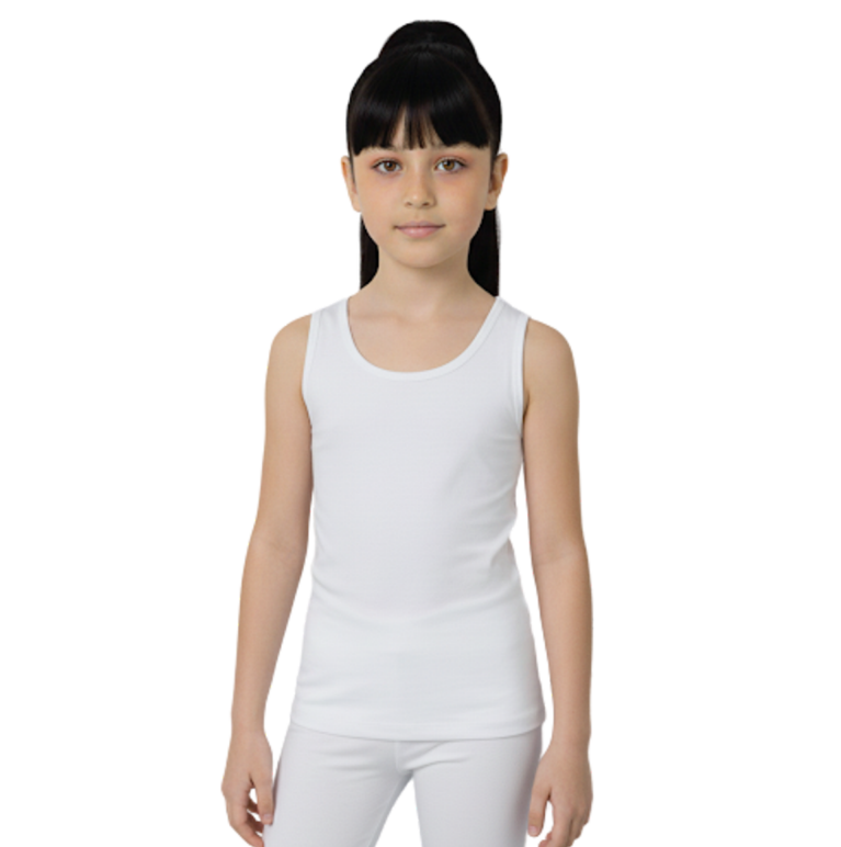 فانيلة بناتي بدون أكمام قطن مريح