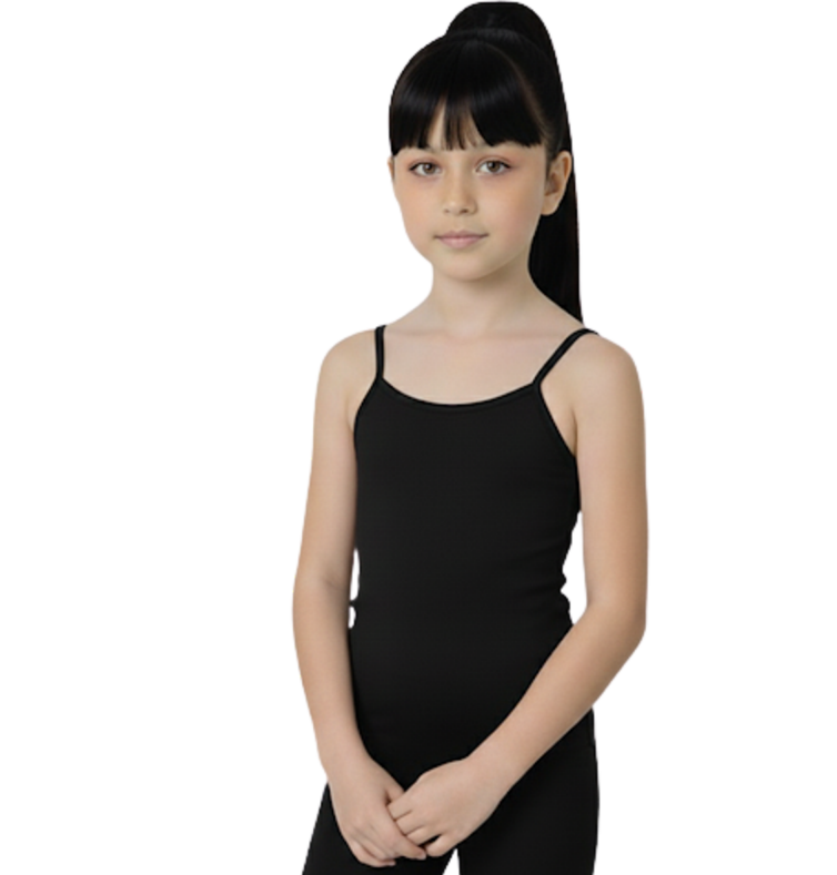 فانيلة بناتي حمالات قطن استرتش