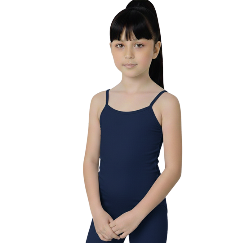 فانيلة بناتي حمالات قطن استرتش