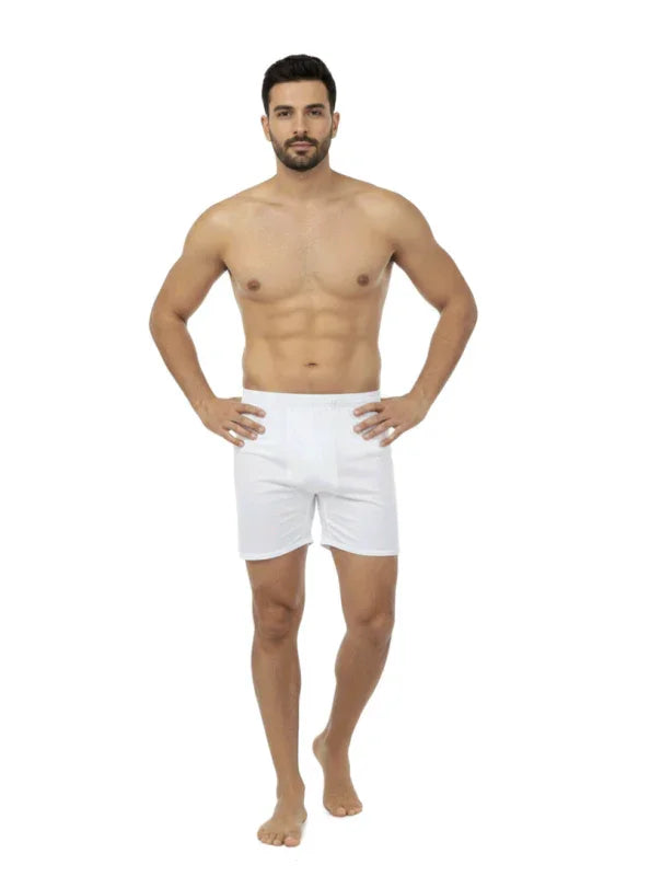 شورت داخلي رجالي أبيض قطن