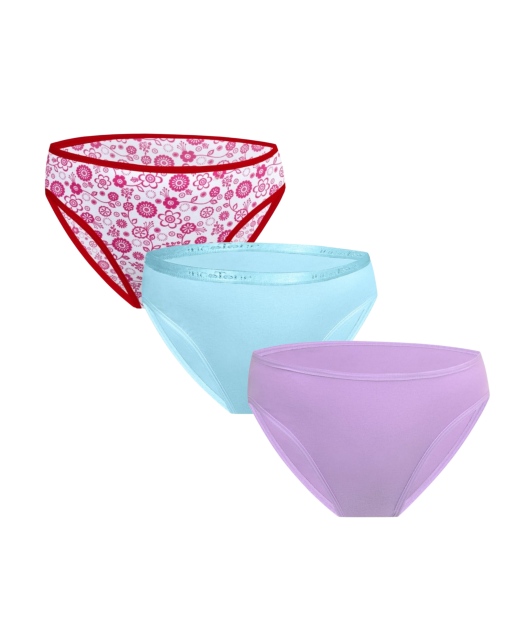 باك 3 سراويل داخلية نسائية قطن