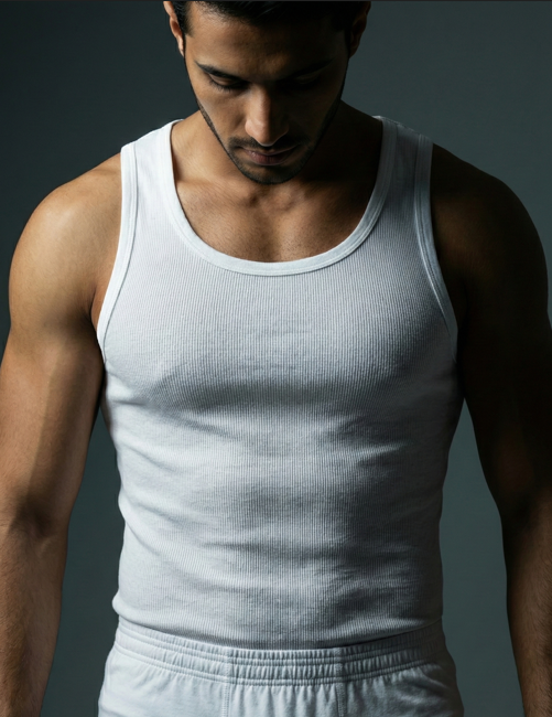 فانيلة رجالي حمالات قطن مريح