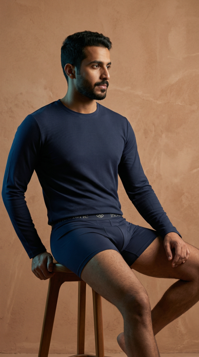 فانيلة رجالي كم قطن 100%