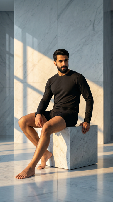 فانيلة رجالي كم قطن 100%